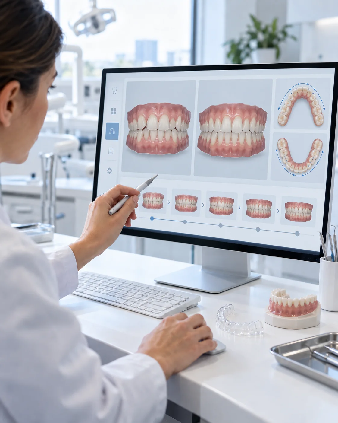 Digital clear aligner treatment planning